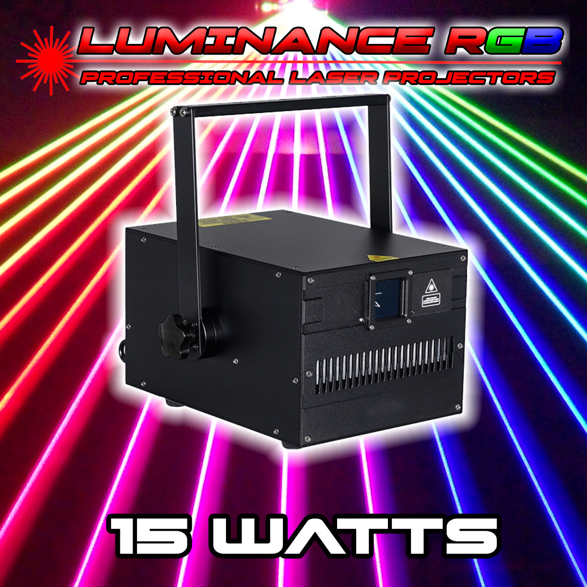 F) 15 Watt Luminance Laser Light Show System