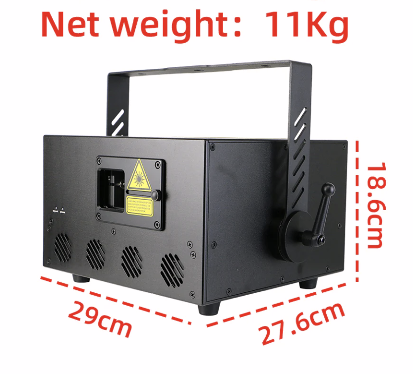 C) 10 Watt Luminance RGB Laser Light Show System. Entry Level