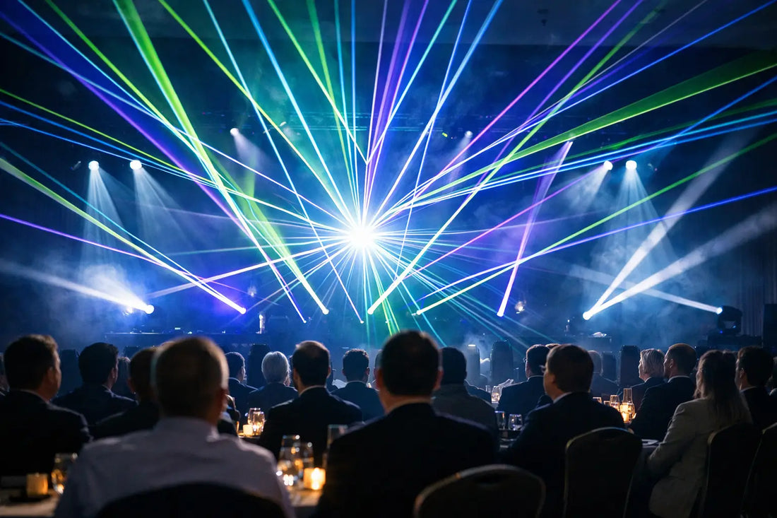 Corporate Event Laser Display That Owns the Room