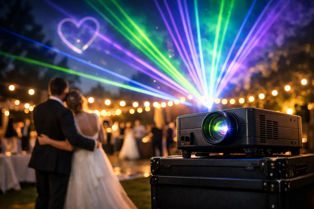 Laser Projector for Weddings That Owns the Night