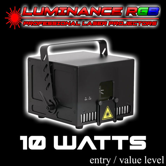 C) 10 Watt Luminance RGB Laser Light Show System. Entry Level