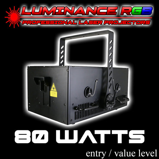 J) 80 Watt Luminance RGB Laser Light Show System. Entry Level